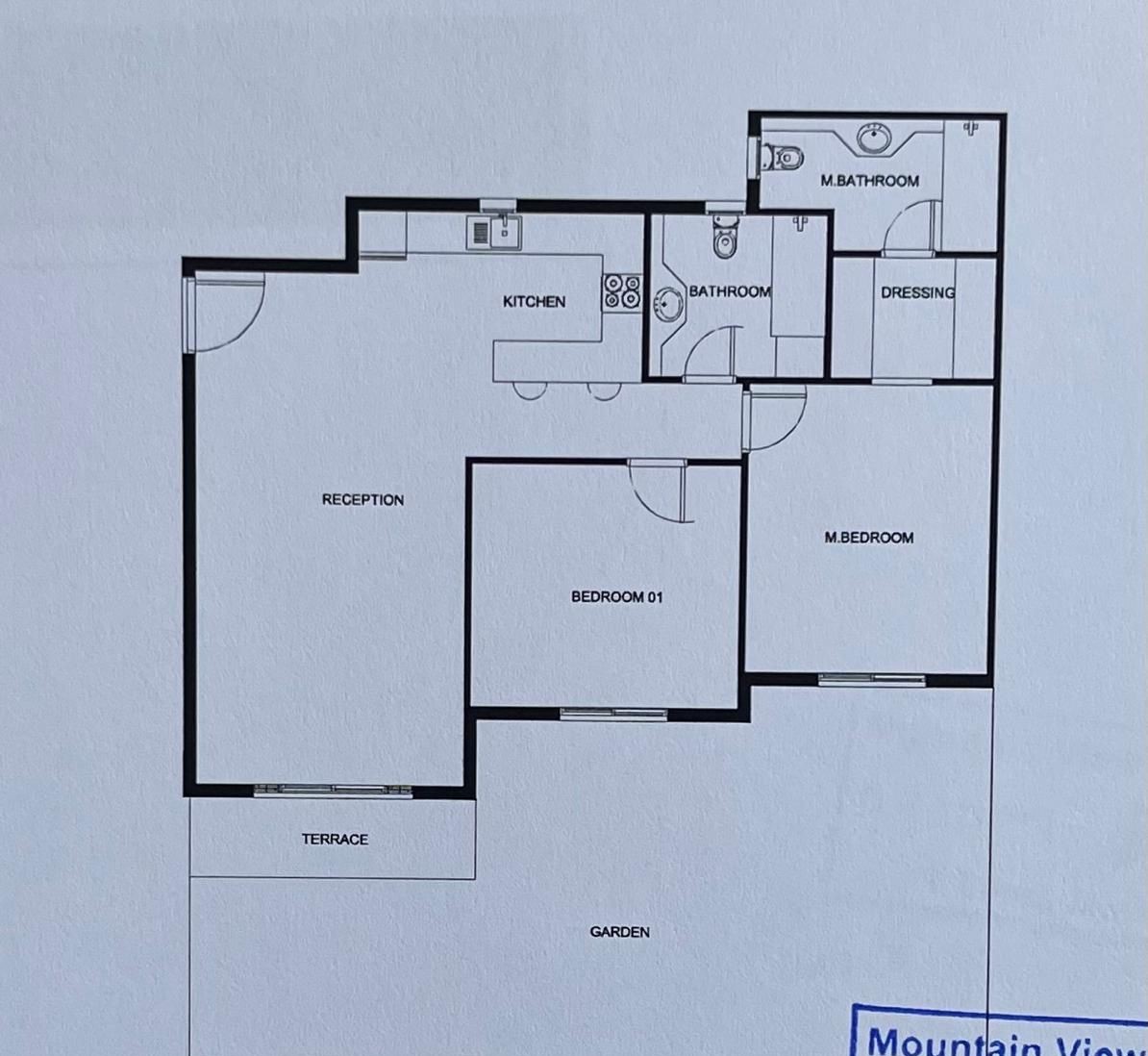 Floor plan for apartment at Mountain View iCity October
