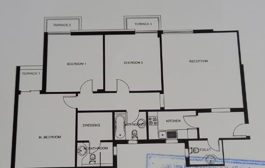 Floor plan for apartment at Mountain View ICity New Cairo