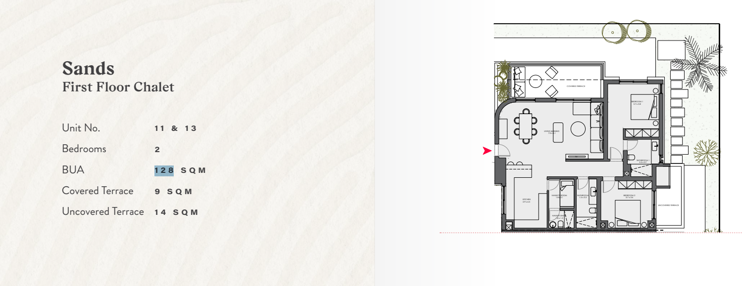 Floor plan for chalet at R2-The Town
