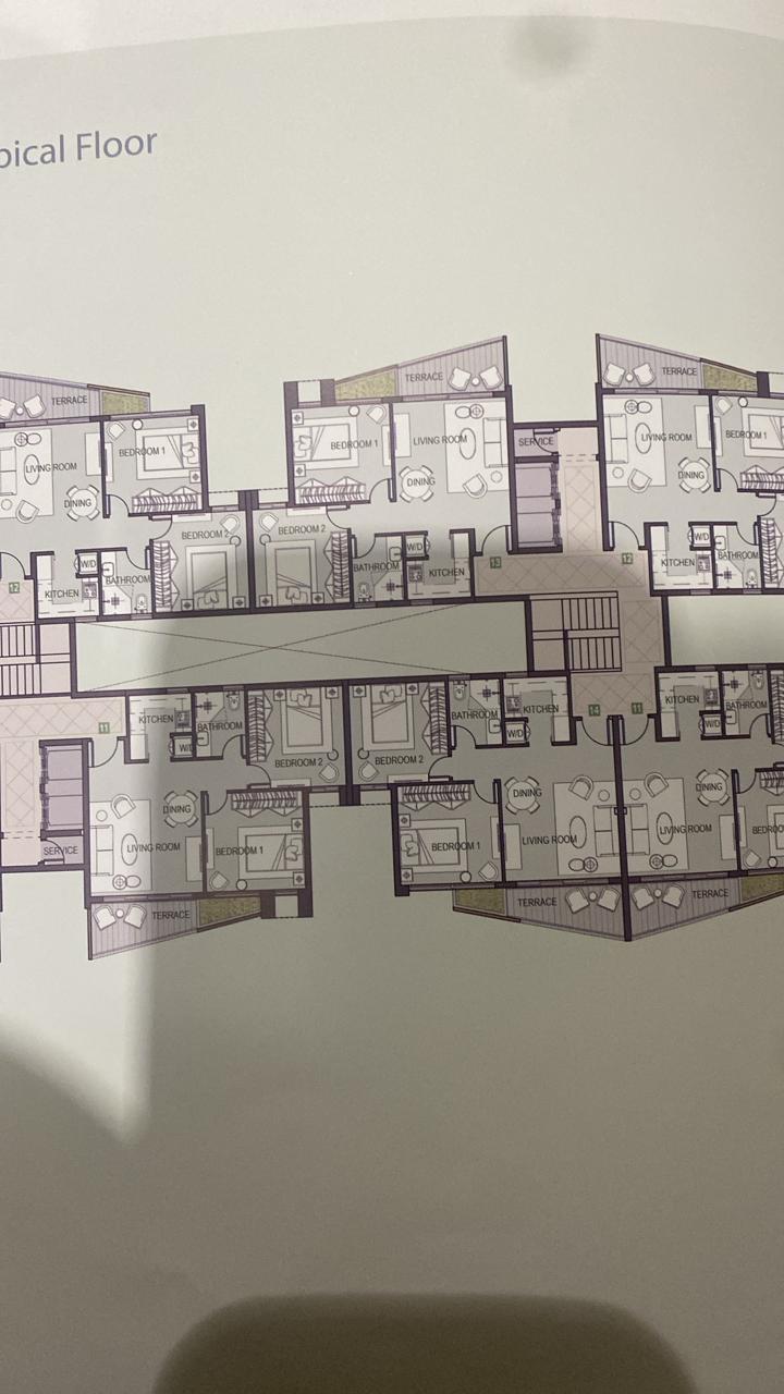 Floor plan for apartment at Madinaty