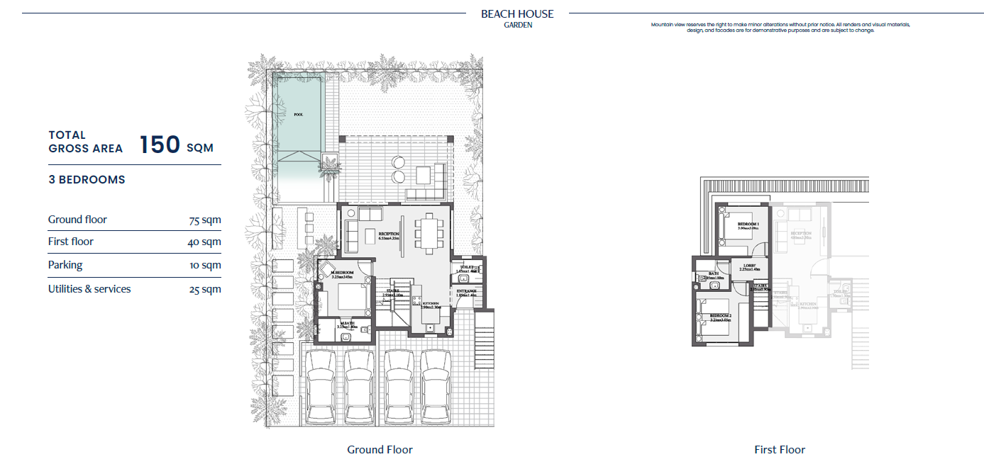 Floor plan for duplex at LVLS Mountain View