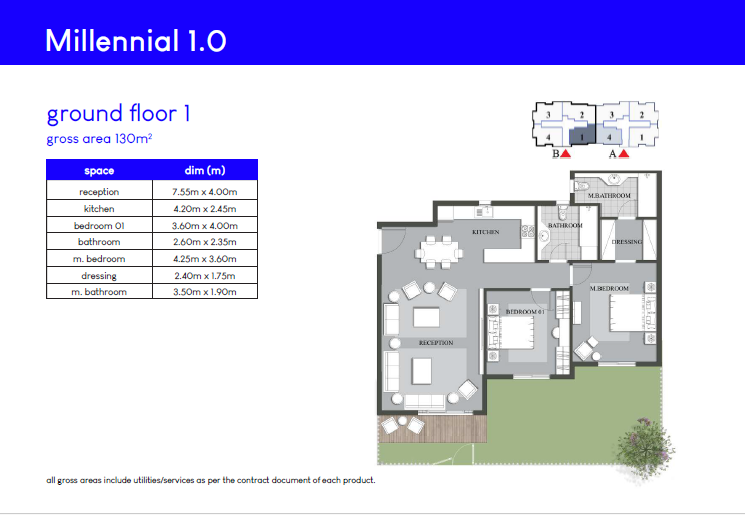 Floor plan for apartment at Mountain View iCity October