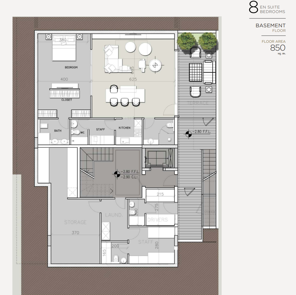 Floor plan for villa at Katameya Creeks