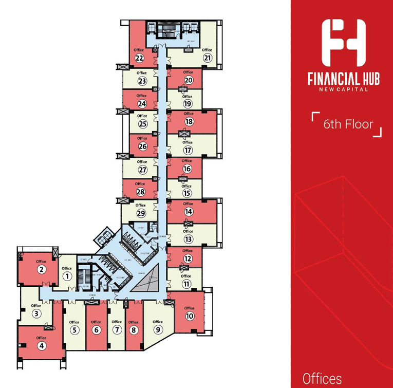 Floor plan for  at Financial Hub