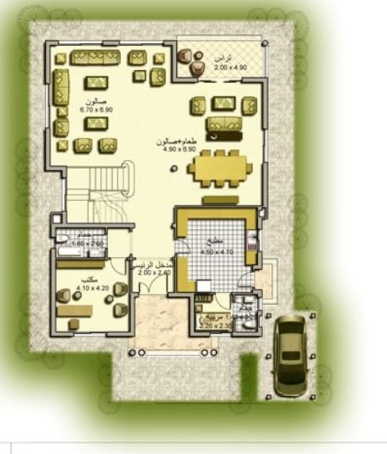 Floor plan for villa at Madinaty
