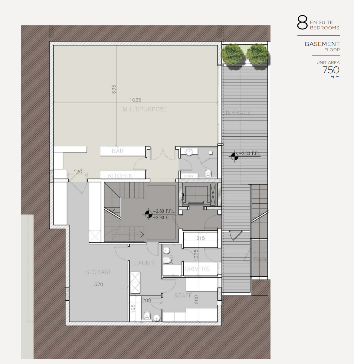 Floor plan for villa at Katameya Creeks