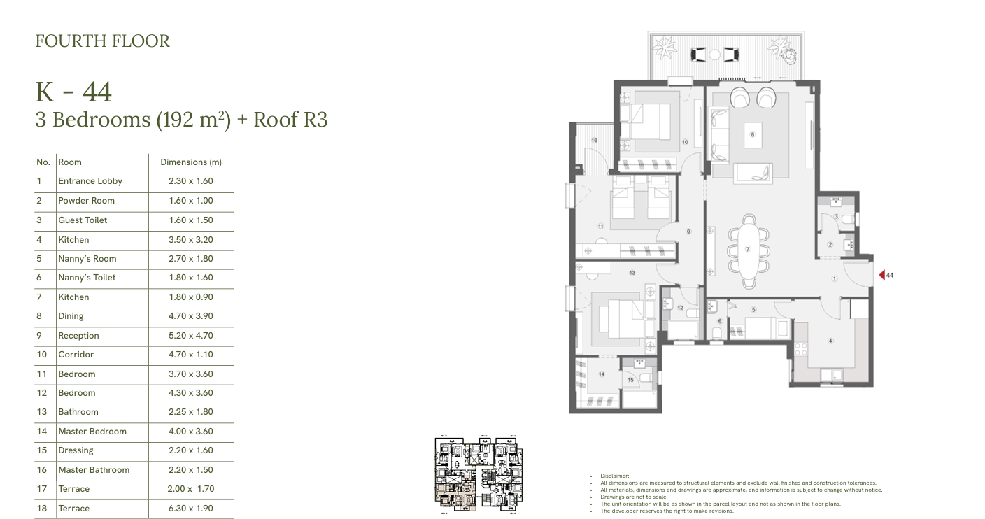 Floor plan for penthouse at One33-Phase Two