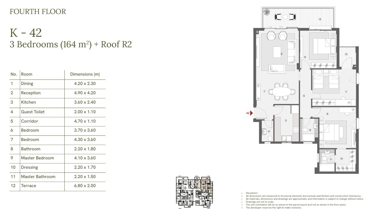 Floor plan for penthouse at One33-Phase Two