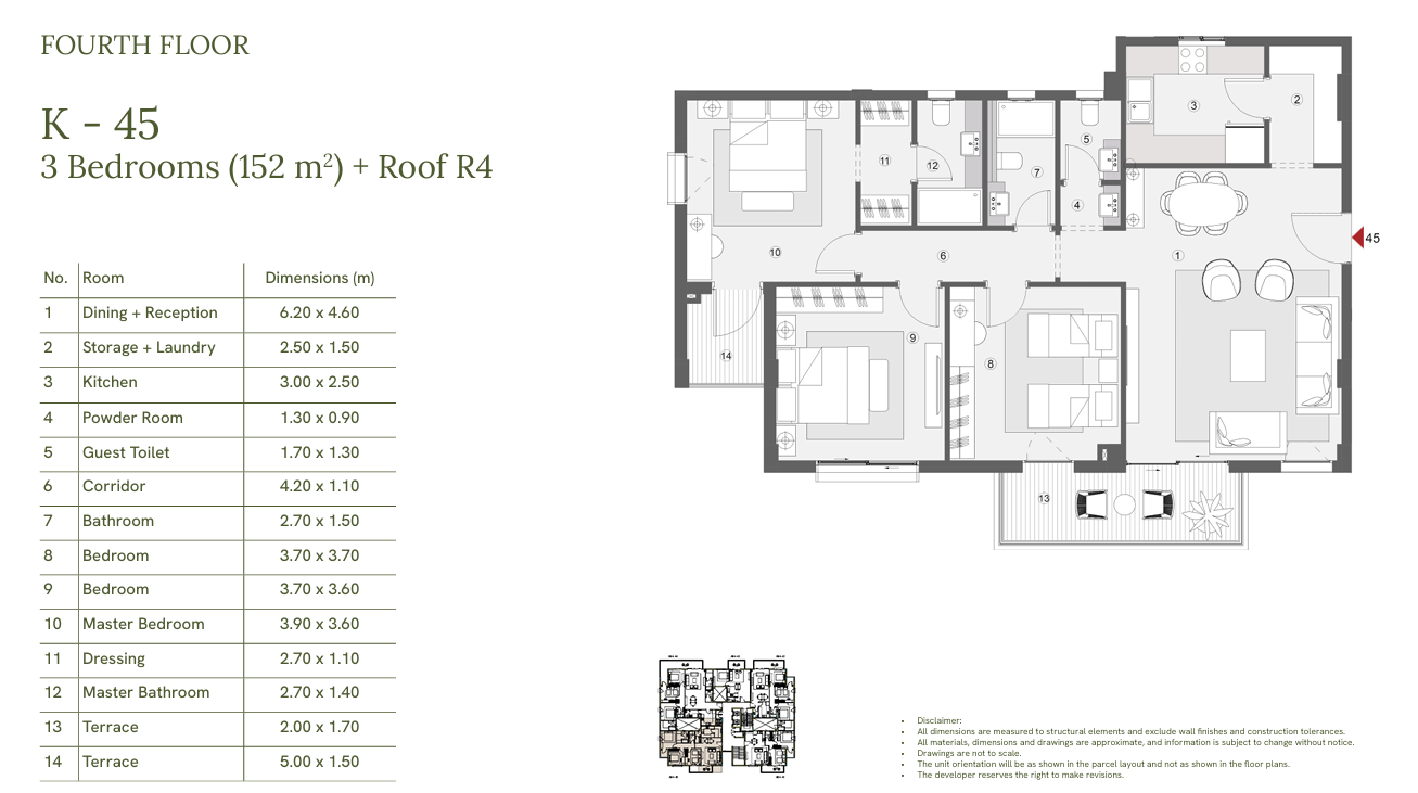 Floor plan for penthouse at One33-Phase Two