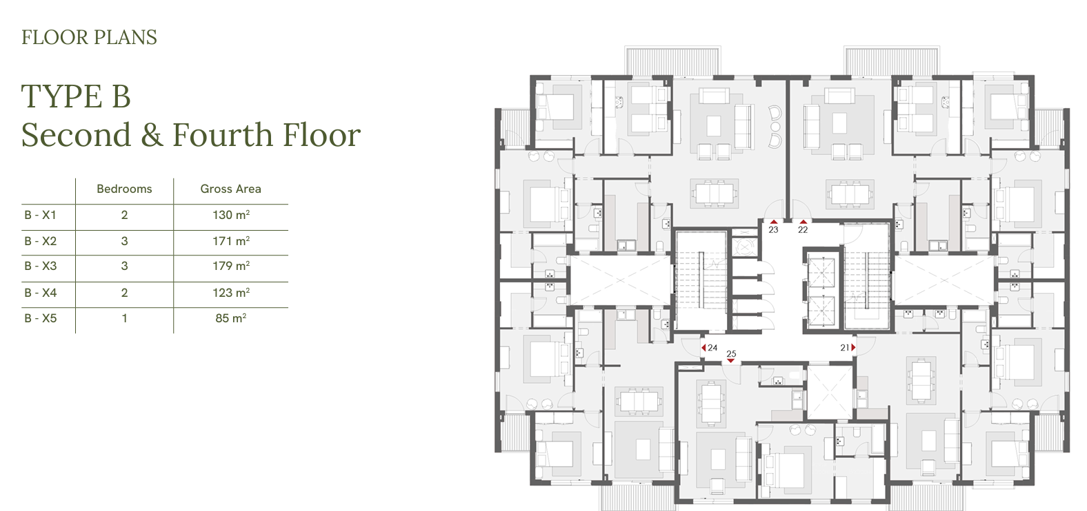 Floor plan for penthouse at One33-Phase Two