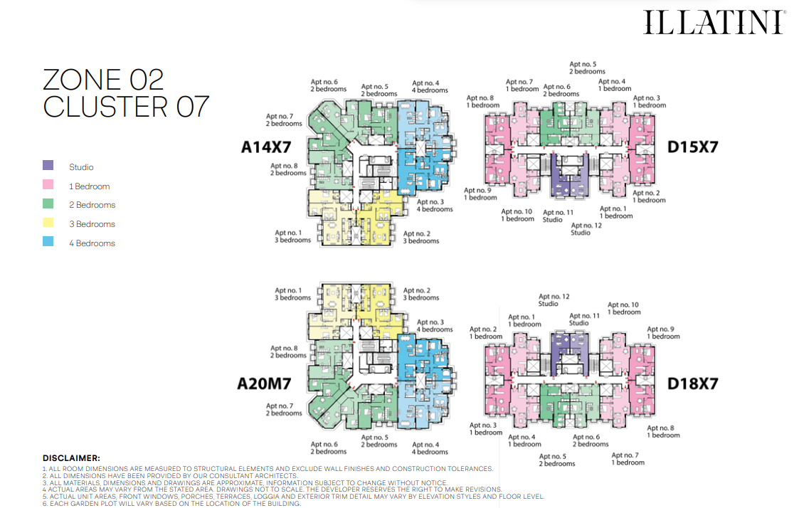 Floor plan for apartment at Il Latini SED