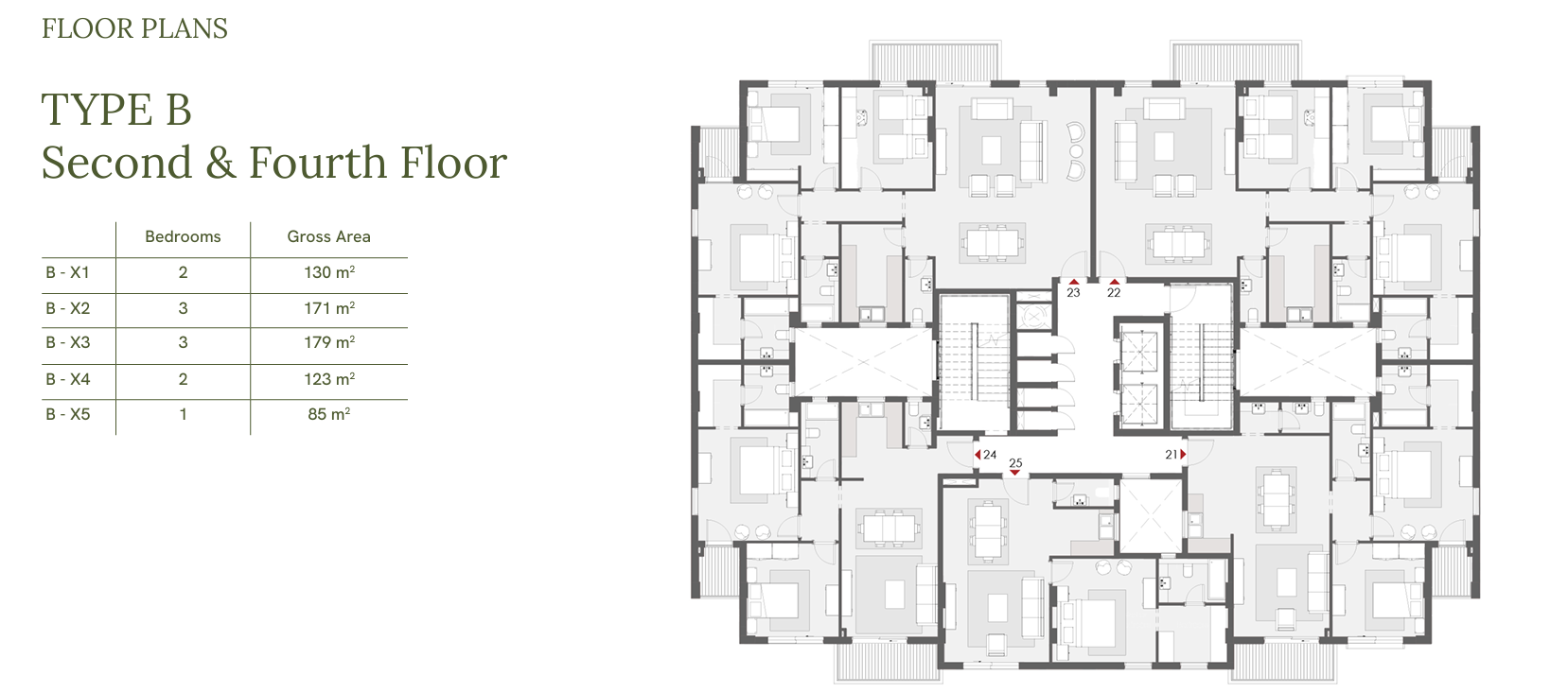Floor plan for apartment at One33-Phase Two