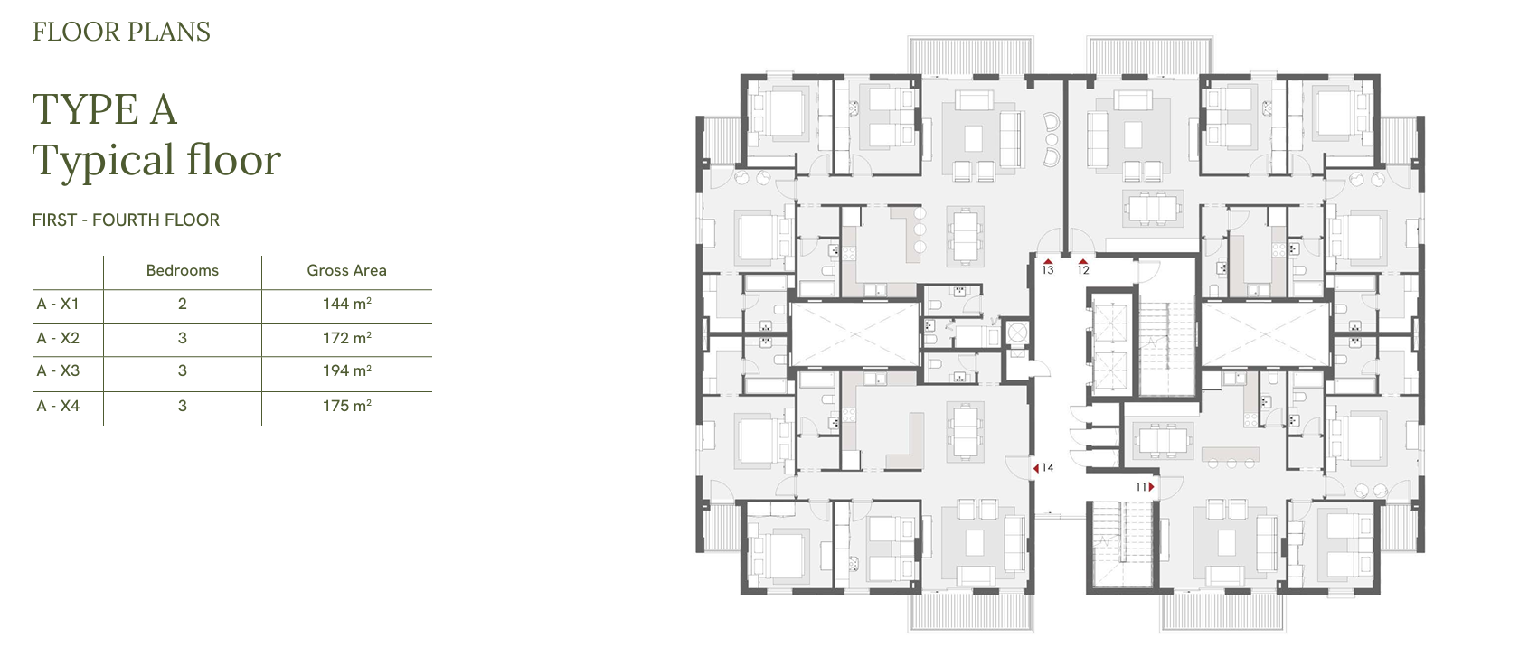Floor plan for apartment at One33-Phase Two
