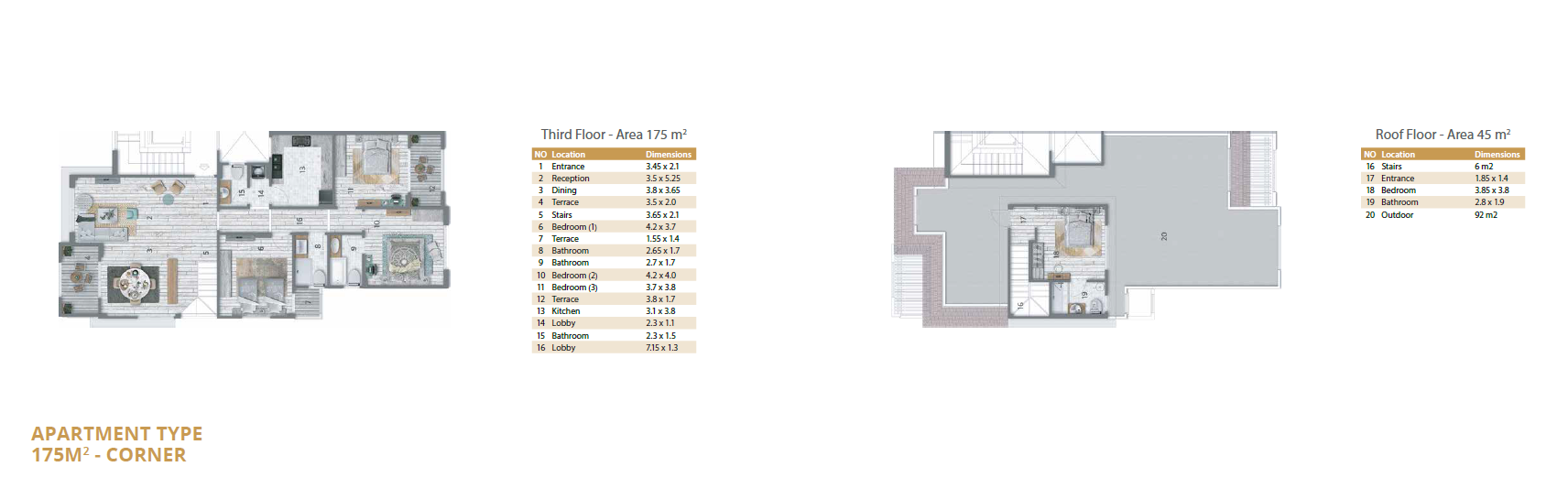 Floor plan for apartment at Stone Residence