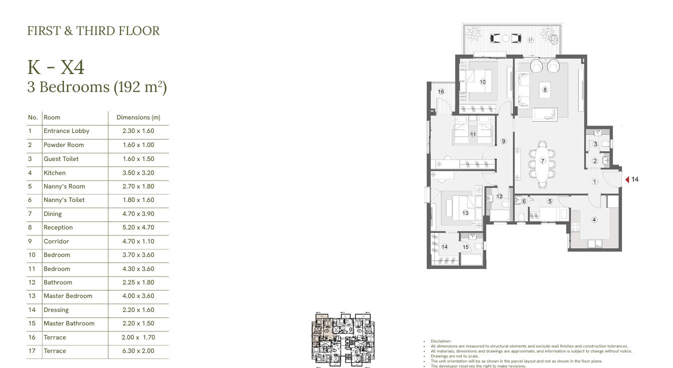 Floor plan for apartment at One33-Phase Two