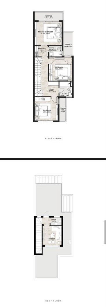 Floor plan for townhouse at Hyde Park Central