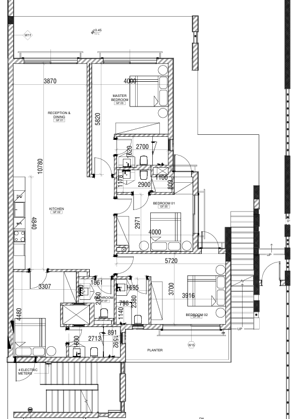 Floor plan for chalet at Playa Ghazala