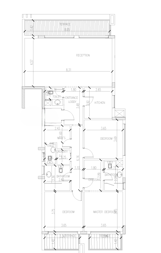 Floor plan for apartment at Joulz