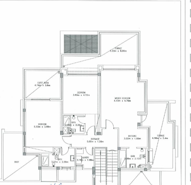 Floor plan for villa at Hacienda Bay