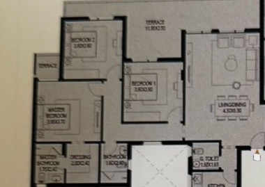 Floor plan for apartment at O West Orascom