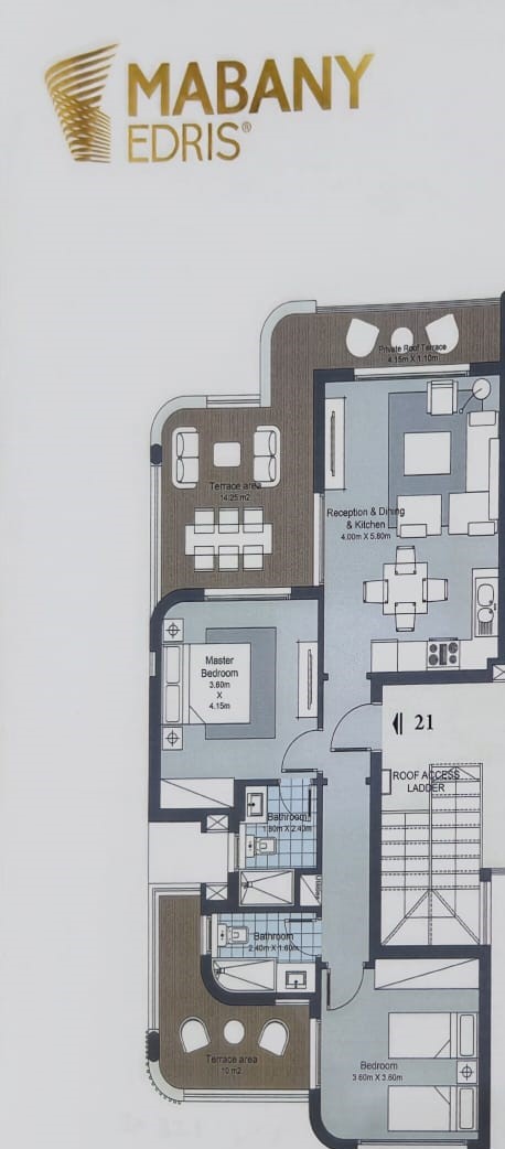Floor plan for chalet at Koun