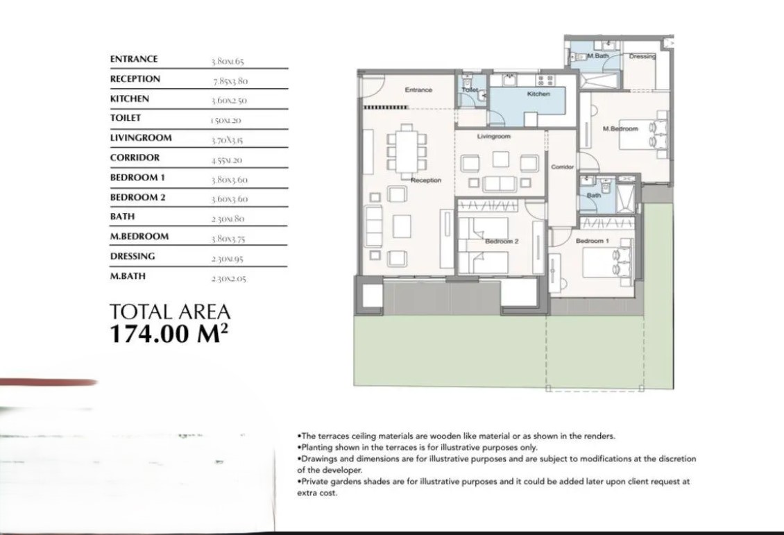 Floor plan for apartment at Stone Park