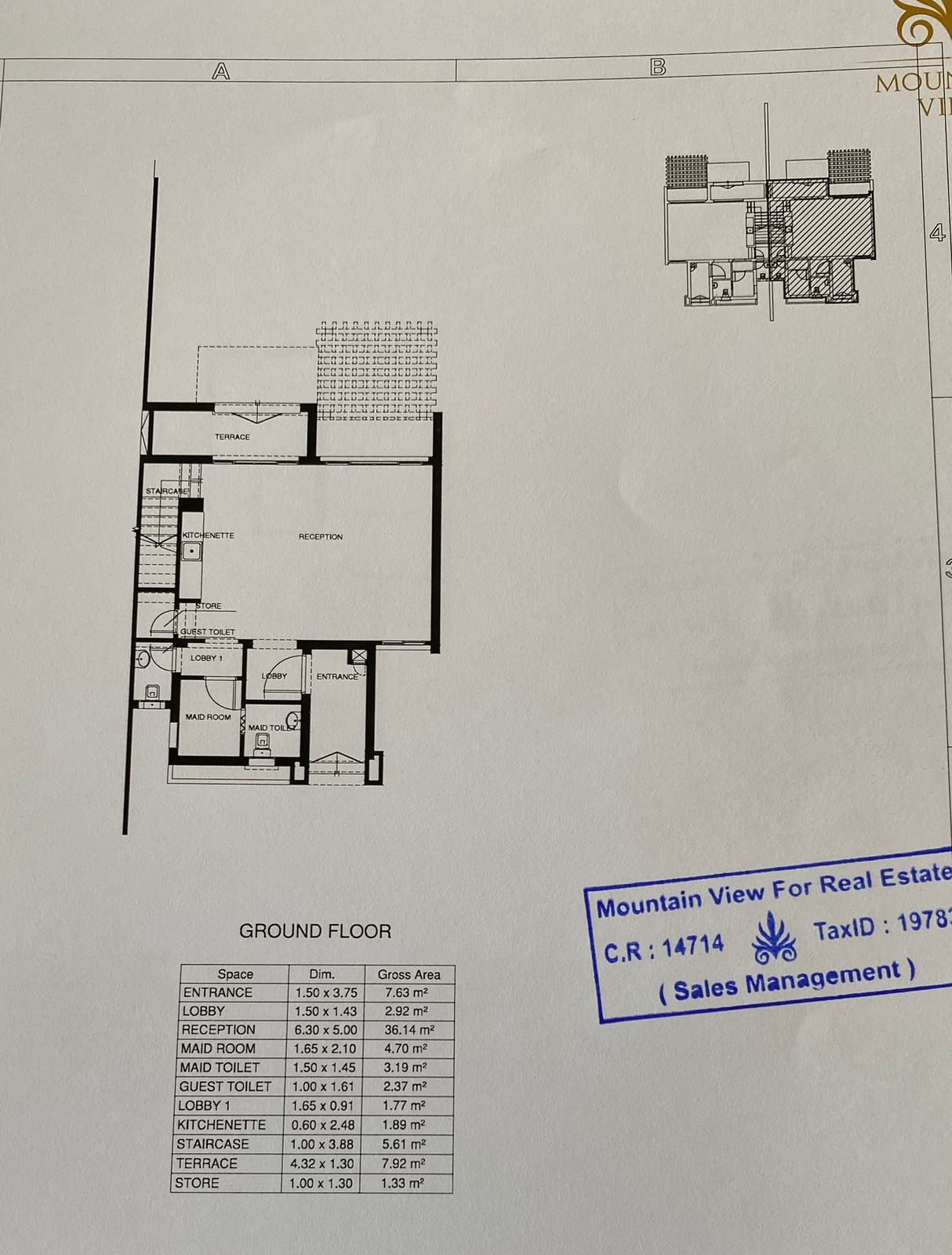 Floor plan for  at Mountain View Ras El Hekma