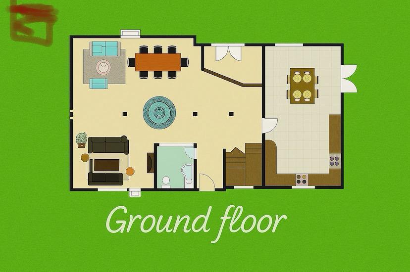 Floor plan for villa at Pyramids Walk