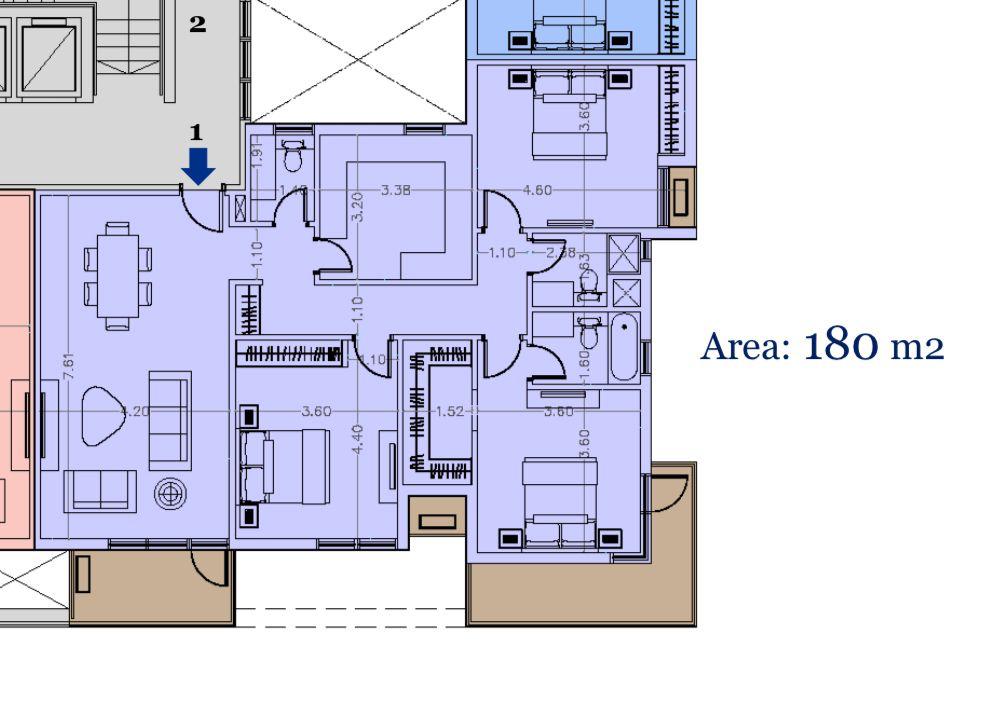 Floor plan for apartment at Alaire