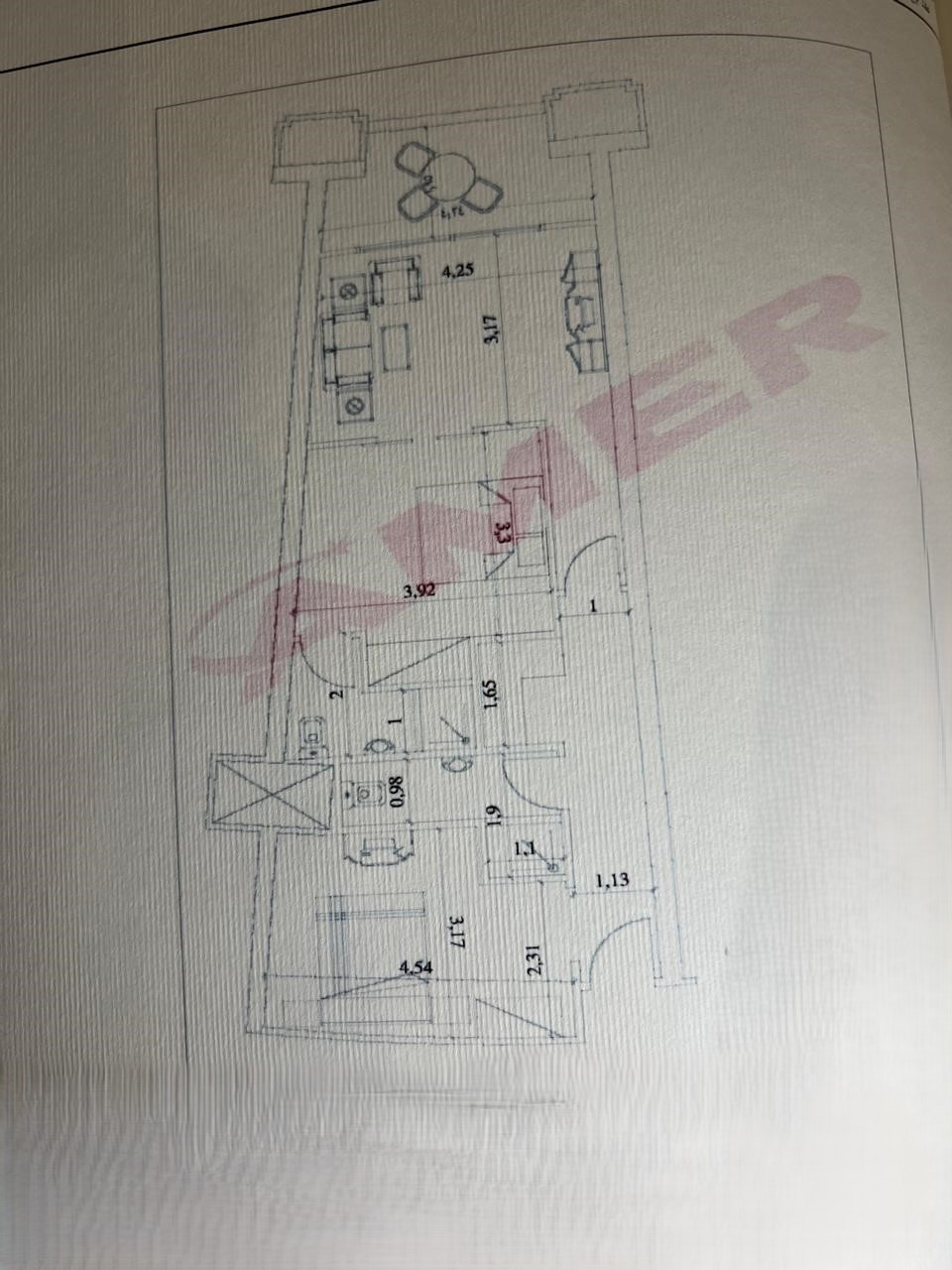 Floor plan for chalet at Porto Marina