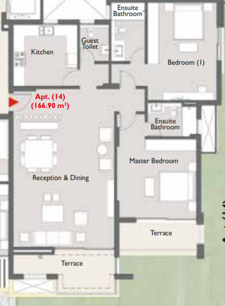 Floor plan for apartment at Capital Gardens