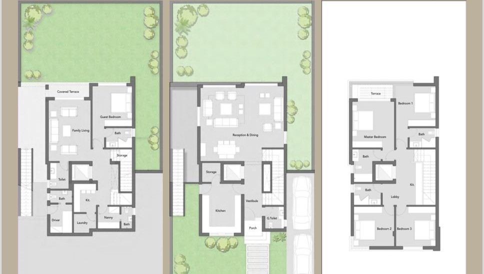 Floor plan for villa at Palm Hills Alexandria