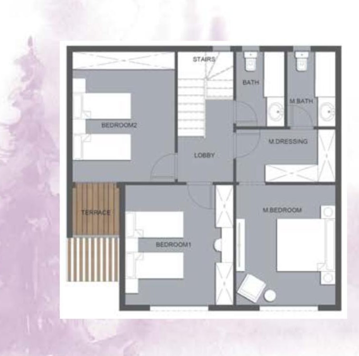 Floor plan for duplex at Mountain View iCity October