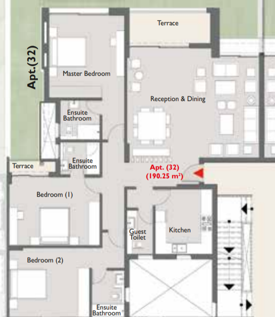 Floor plan for apartment at Capital Gardens