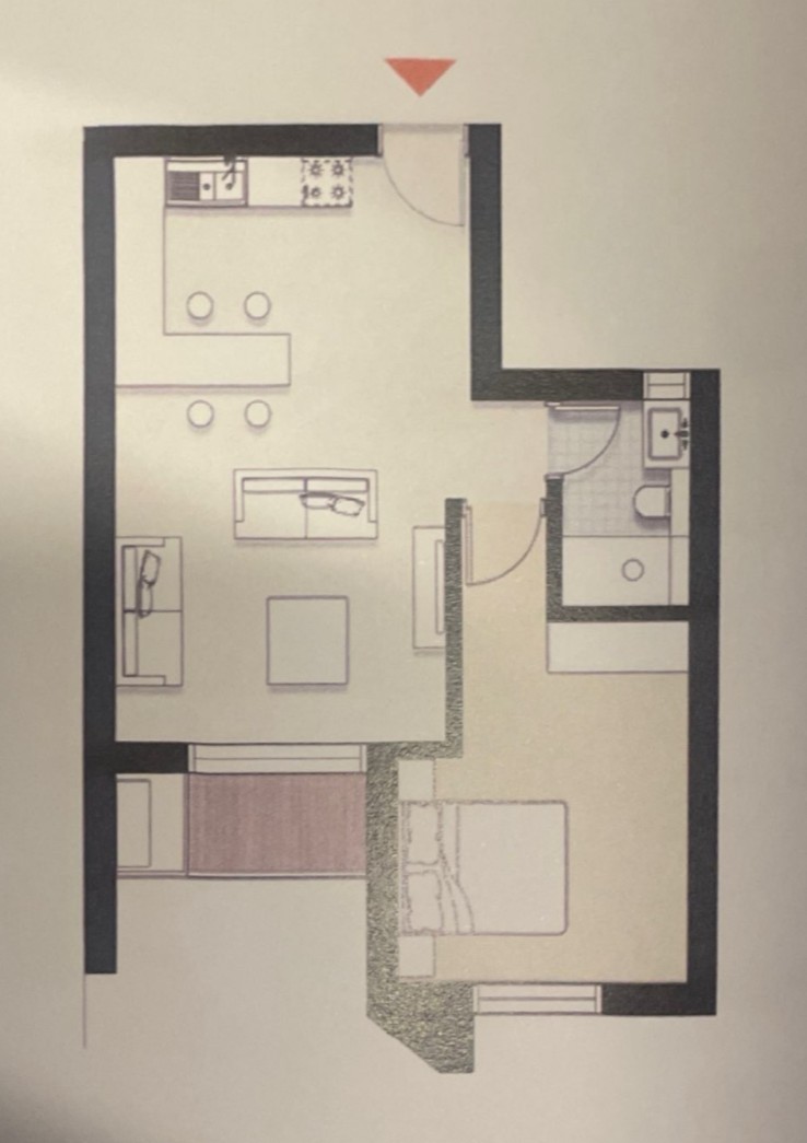 Floor plan for apartment at ZED East