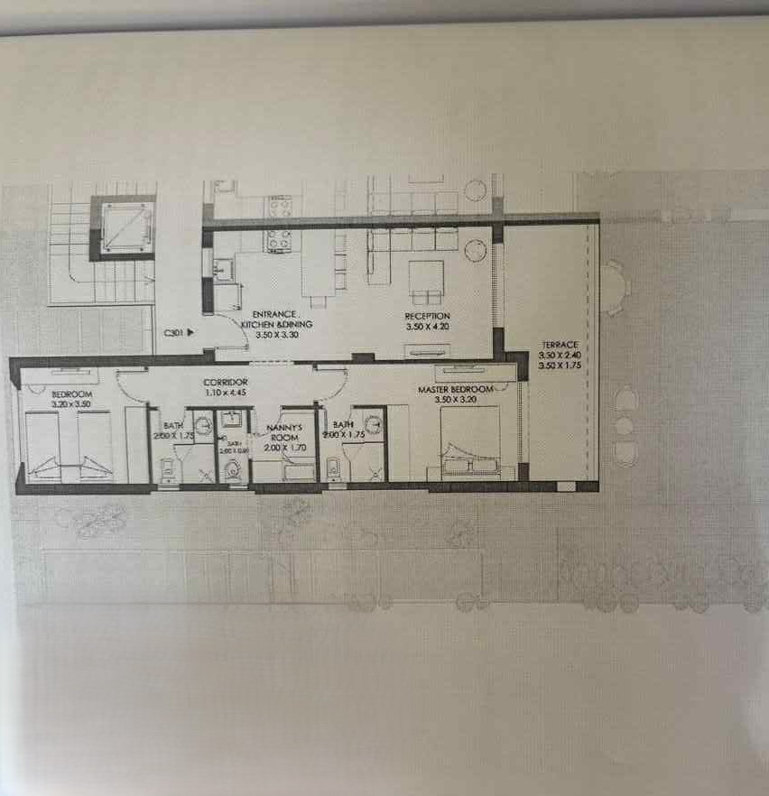 Floor plan for chalet at El Masyaf