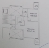 Floor plan for studio at Begonia Residence