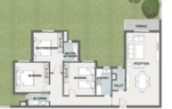Floor plan for apartment at Sarai
