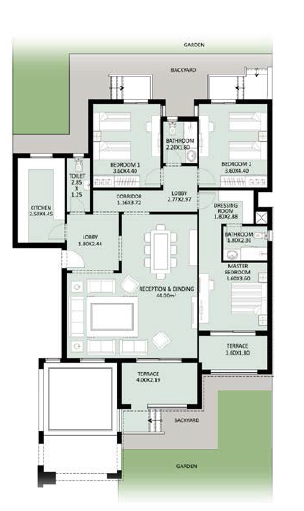 Floor plan for apartment at Jayd