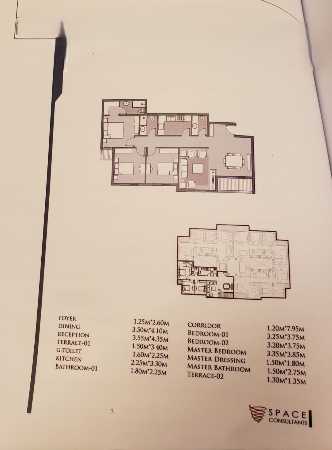 Floor plan for apartment at Dejoya Residence