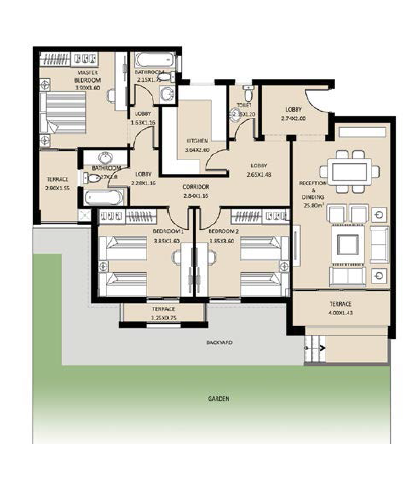 Floor plan for apartment at Jayd