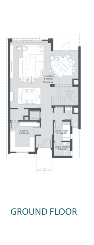 Floor plan for townhouse at The RIDGE Villas