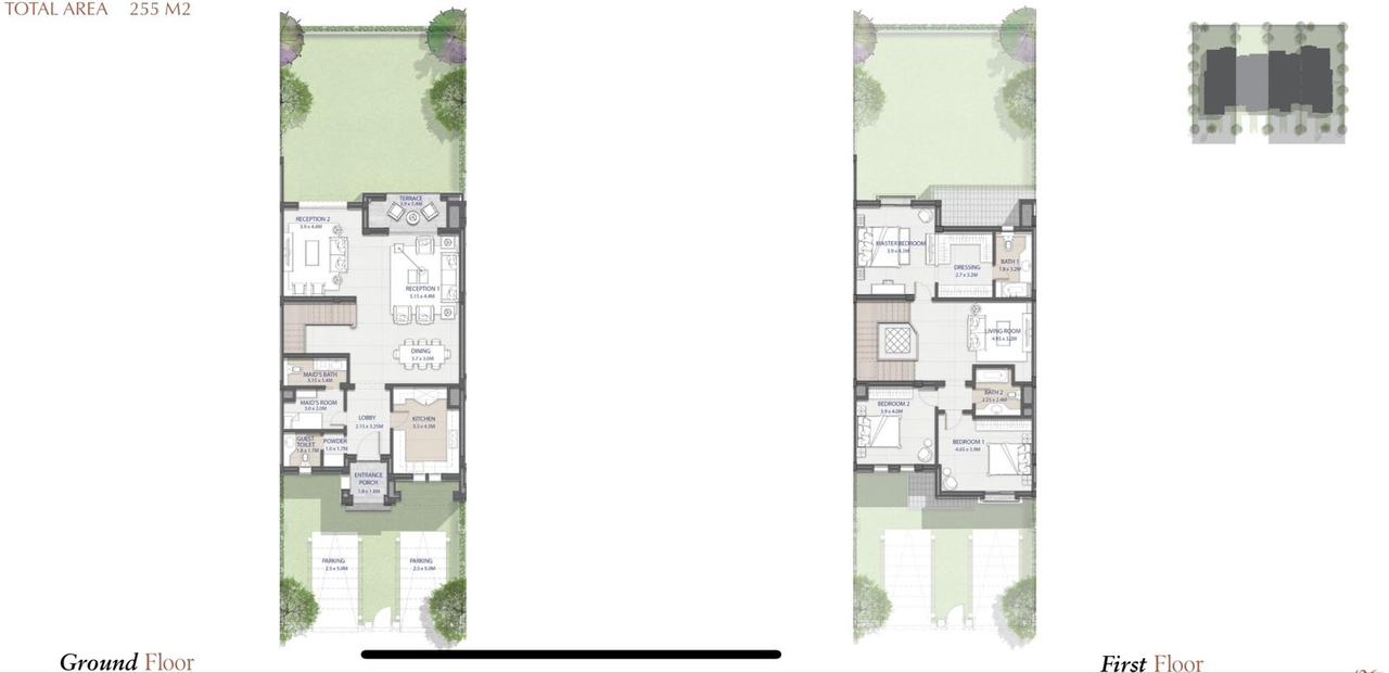 Floor plan for townhouse at City Gate