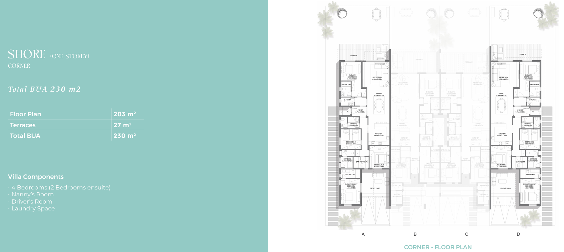 Floor plan for townhouse at Caesar