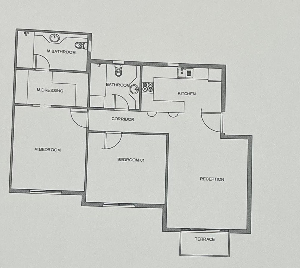 Floor plan for apartment at Mountain View ICity New Cairo