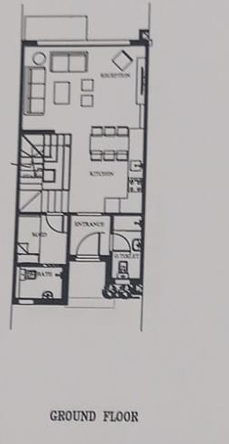 Floor plan for townhouse at Plage