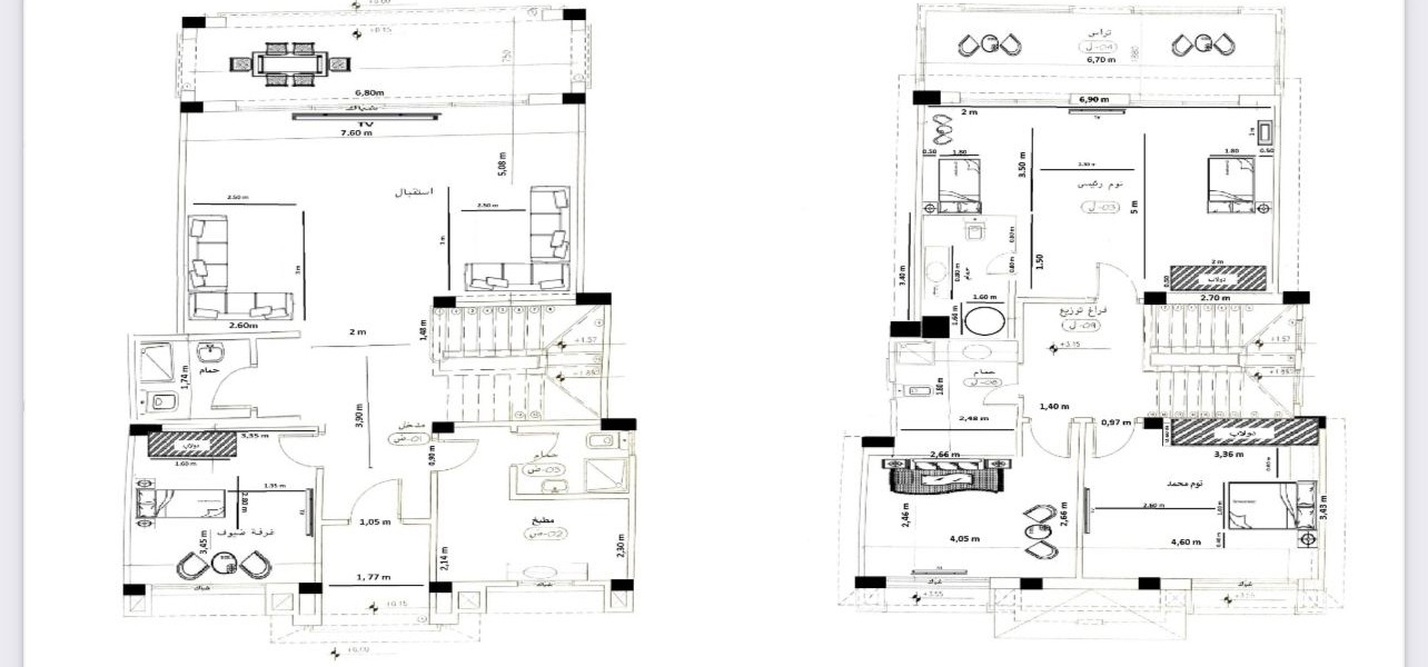Floor plan for villa at Telal Sokhna