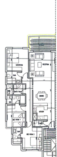 Floor plan for chalet at Hacienda West