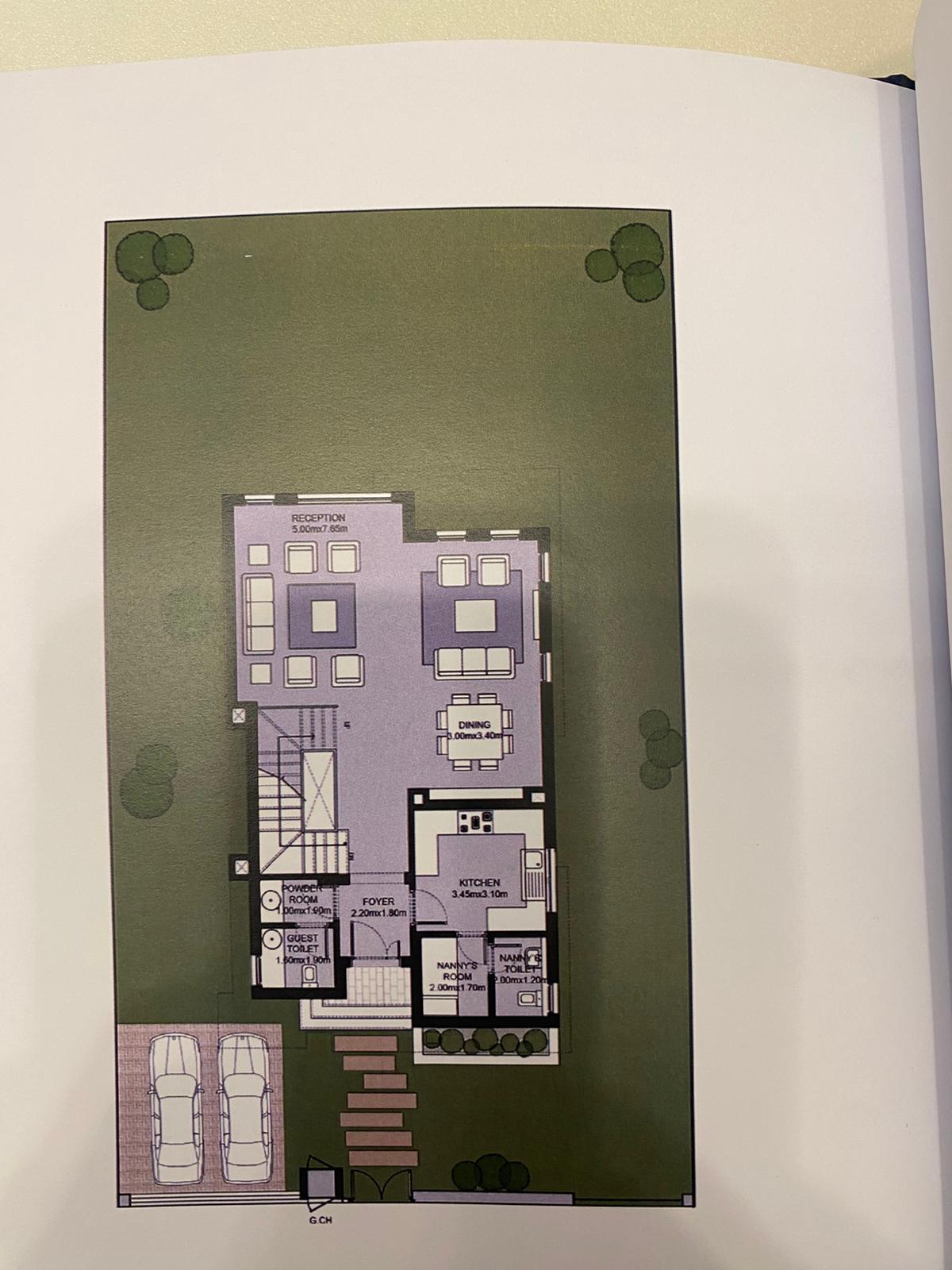 Floor plan for villa at SODIC East