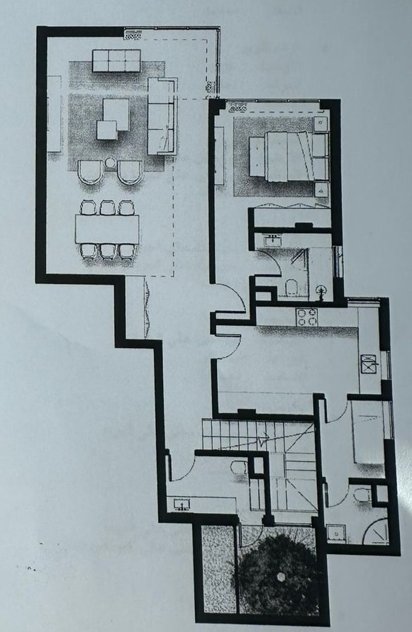 Floor plan for duplex at Solana